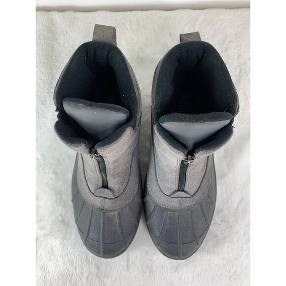 Sorel Men's Gray Leather Barn Zip Boot Thinsulate Size 9 - Picture 7 of 8